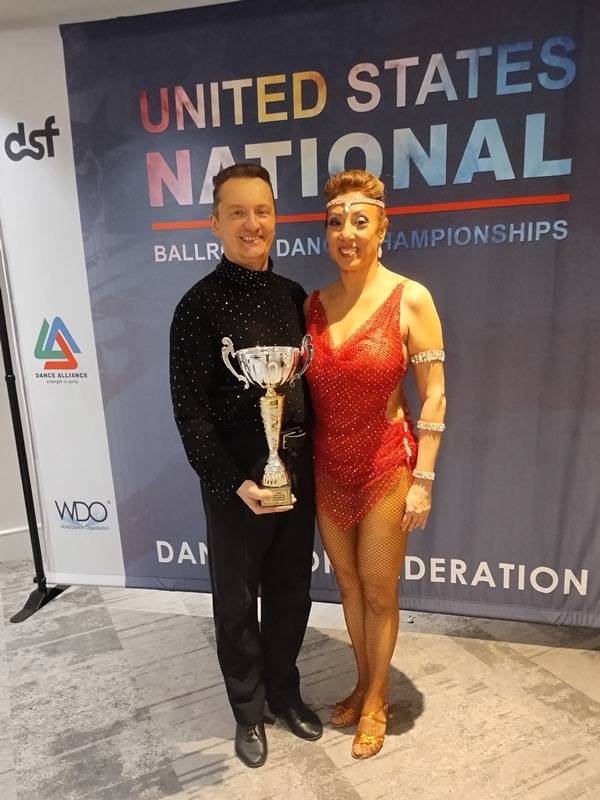 Denis Kojinov and Jeanette Chevalier 2024 DanceSport Federation (DSF) National 10-dance champions